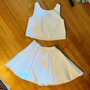 Ralph Lauren white skirt and top set